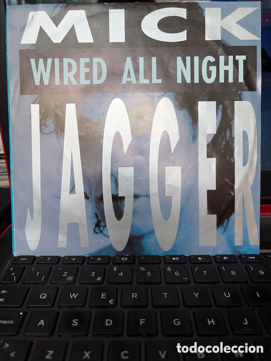 Discos de vinilo: MICK JAGGER - WIRED ALL NIGHT SINGLE PROMO SPAIN - Foto 1