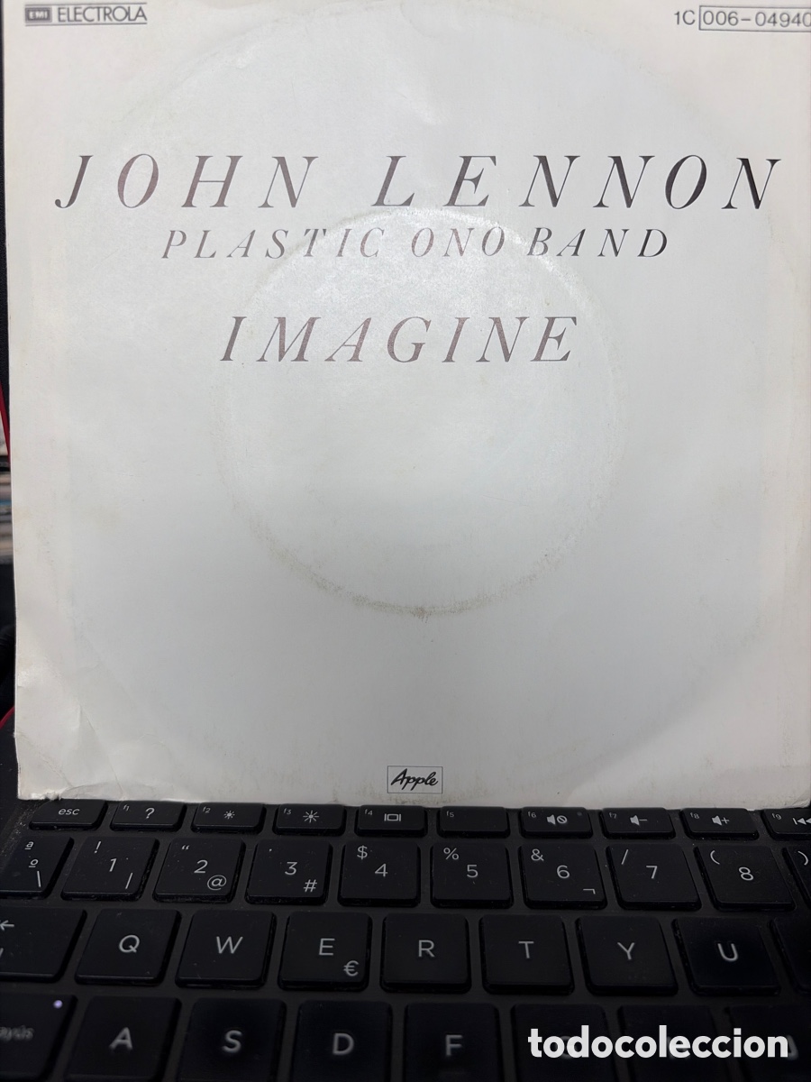 Discos de vinilo: JOHN LENNON AND PLASTIC ONO BAND - IMAGINE SINGLE GERMANY