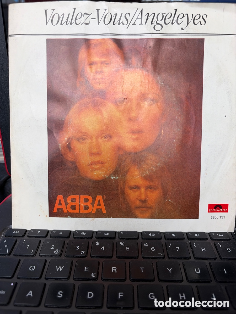 Discos de vinilo: ABBA - VOULEZ VOUS - ANGEL EYES SINGLE IMPORTADO