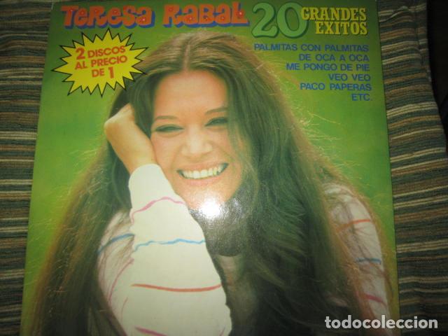 Discos de vinilo: TERESA RABAL - 20 GRANDES EXITOS LP - ORIGINAL ESPA&Ntilde;OL - FONOMUSIC 1984 GATEFOLD SOLO DISCO 2