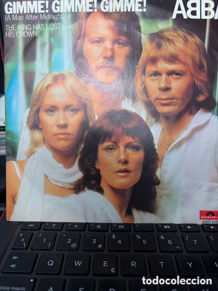 Discos de vinilo: ABBA - GIMME GIMME GIMME + THE KING HAS LOST HIS CROWN SINGLE IMPORTADO