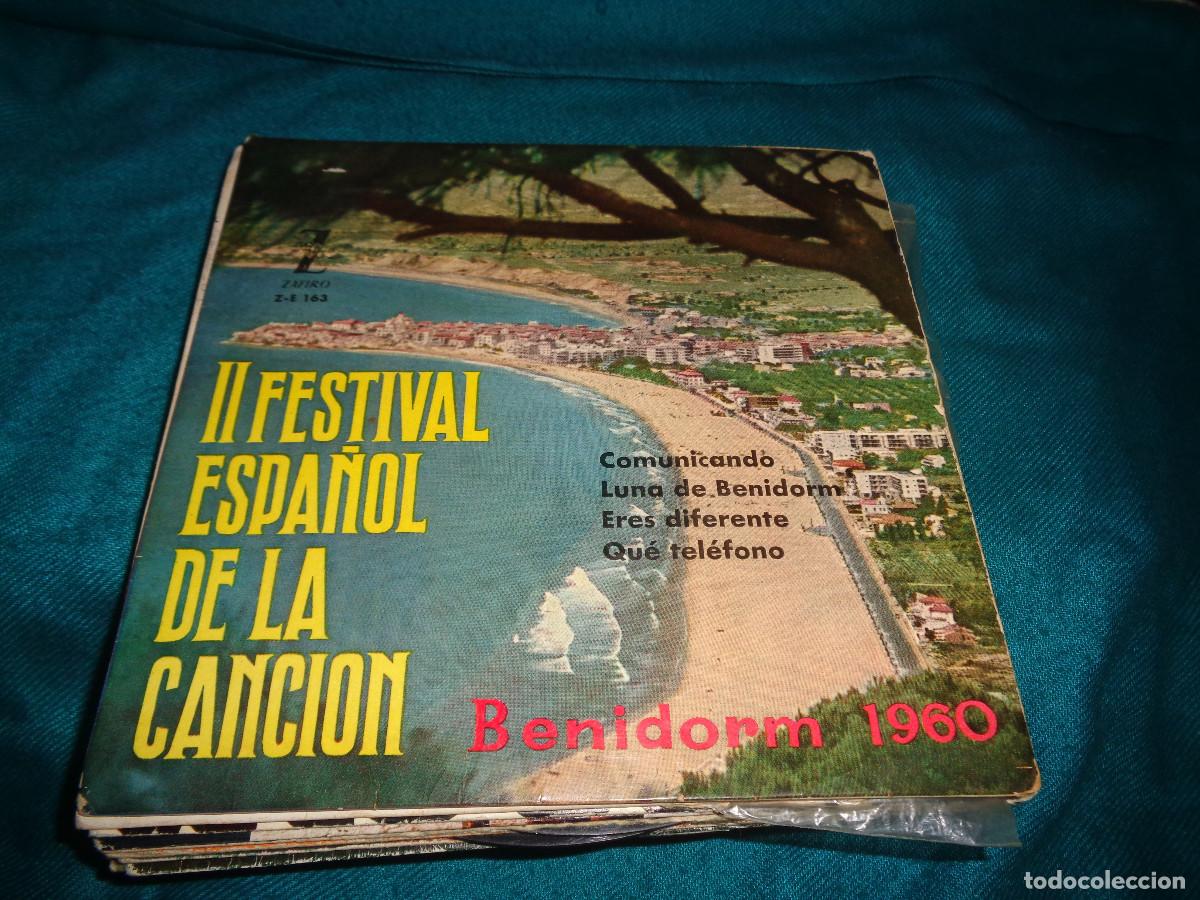 Discos de vinilo: II FESTIVAL ESPA&Ntilde;OL DE LA CANCION. BENIDORM 1960. COMUNICANDO + 3. EP. ZAFIRO, 1960