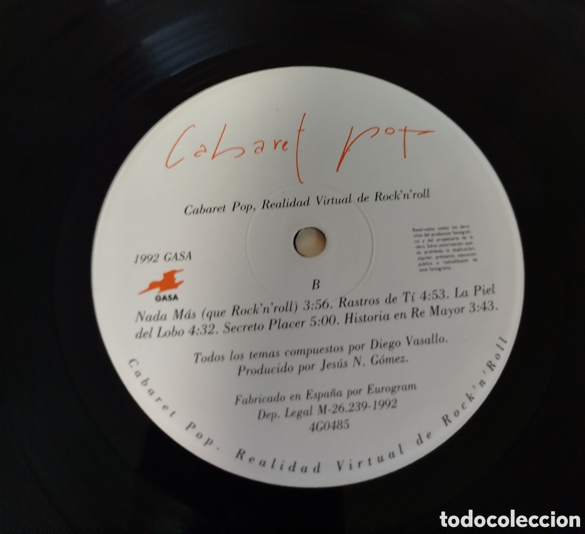 Discos de vinilo: Cabaret Pop - Realidad Virtual De RocknRoll. - Foto 3