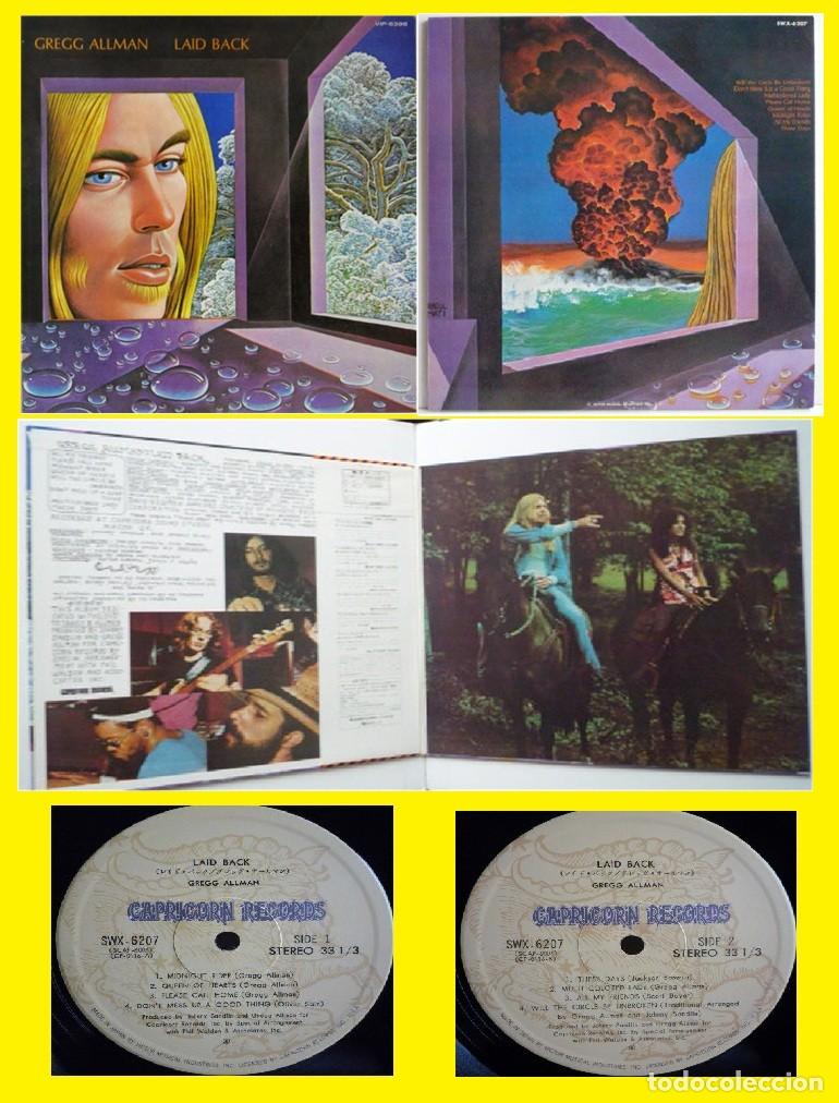 Discos de vinilo: allman brothers band, gregg allman / LAID BACK, 1&ordm; LP, 100% SURE&Ntilde;O + COWBOY, SUPER EDT JAPAN, EXC