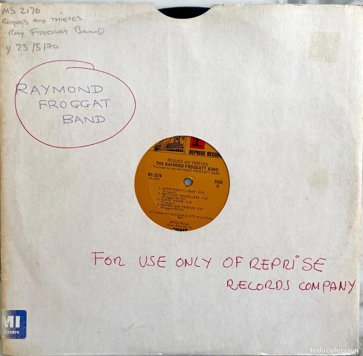 Discos de vinilo: RAYMONG FROGGAT BAND. ROGUES AND THIEVES. SOLO VINILO LP USA 1974