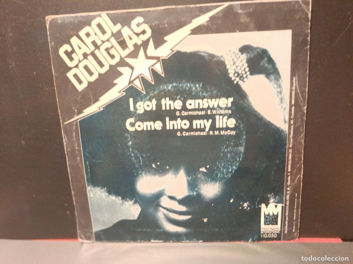 Discos de vinilo: CAROL DOUGLAS I GOT THE ANSWER SINGLE 1979 PEPETO - Foto 2