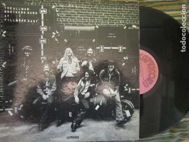 Discos de vinilo: THE ALLMAN BROTHER BAND - AT FILLMORE EAST LP - ORIGINAL U.S.A. - CAPRICORN 1971 - SOLO DISCO 1