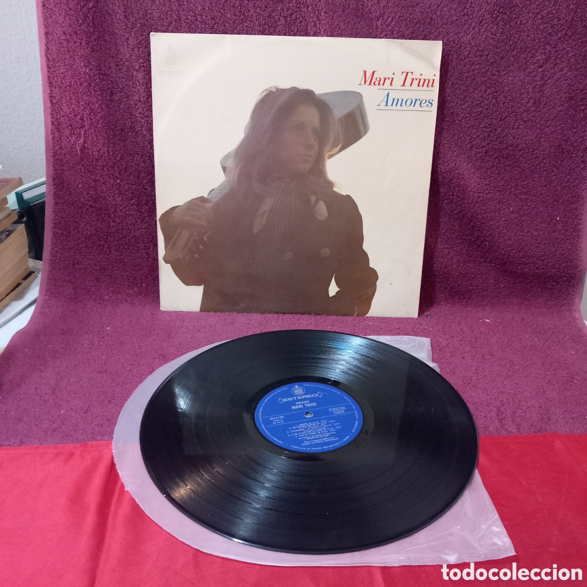Discos de vinilo: LP MARI TRINI AMORES(1970 HISPAVOX) - Foto 2