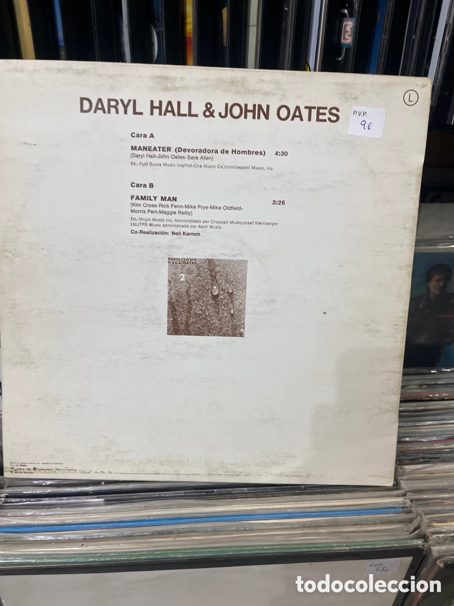 Discos de vinilo: daryl hall john oates maneater - Foto 2