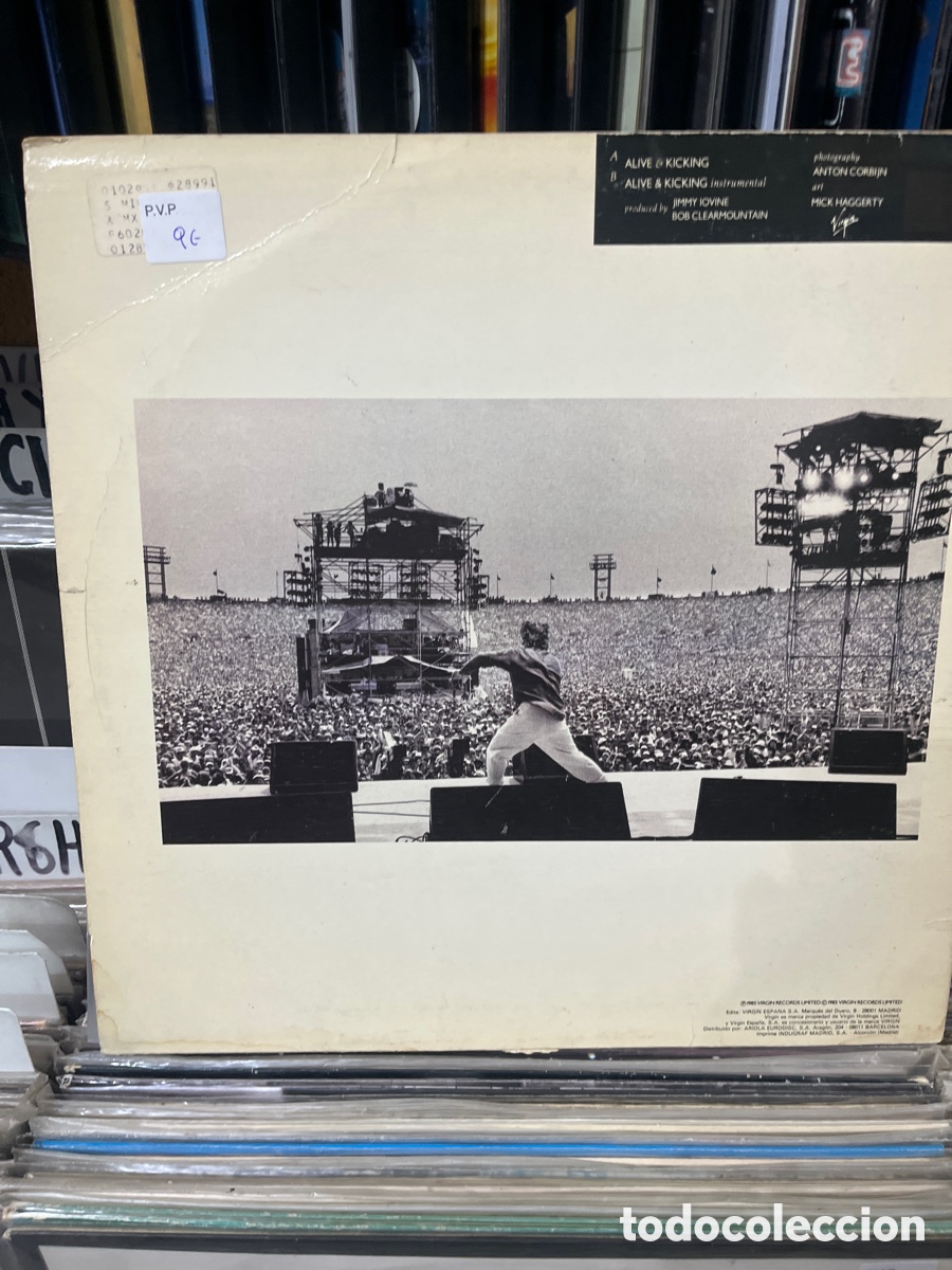Discos de vinilo: simple minds alive & kicking - Foto 2