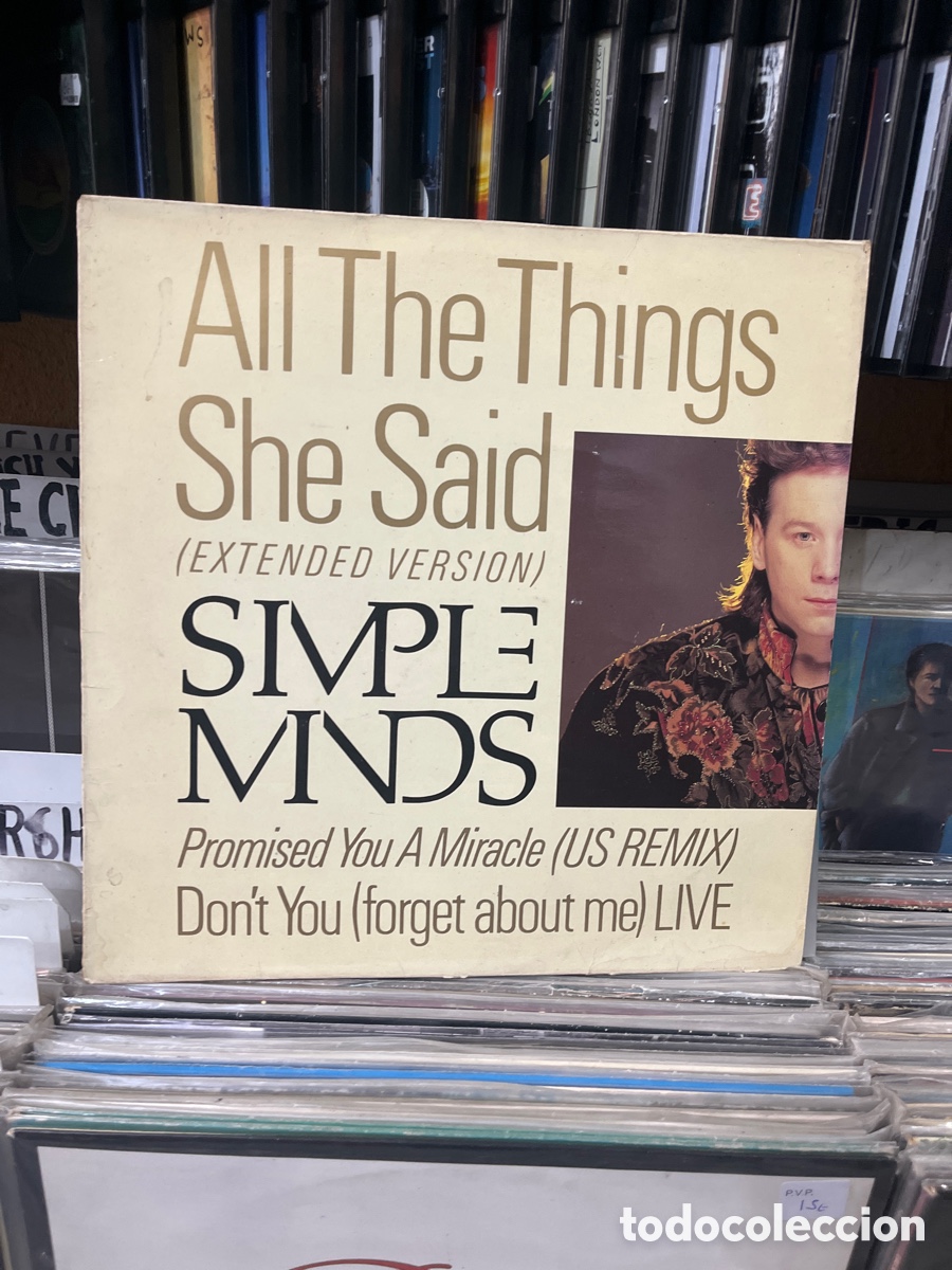 Discos de vinilo: simple minds all the things she said - Foto 1