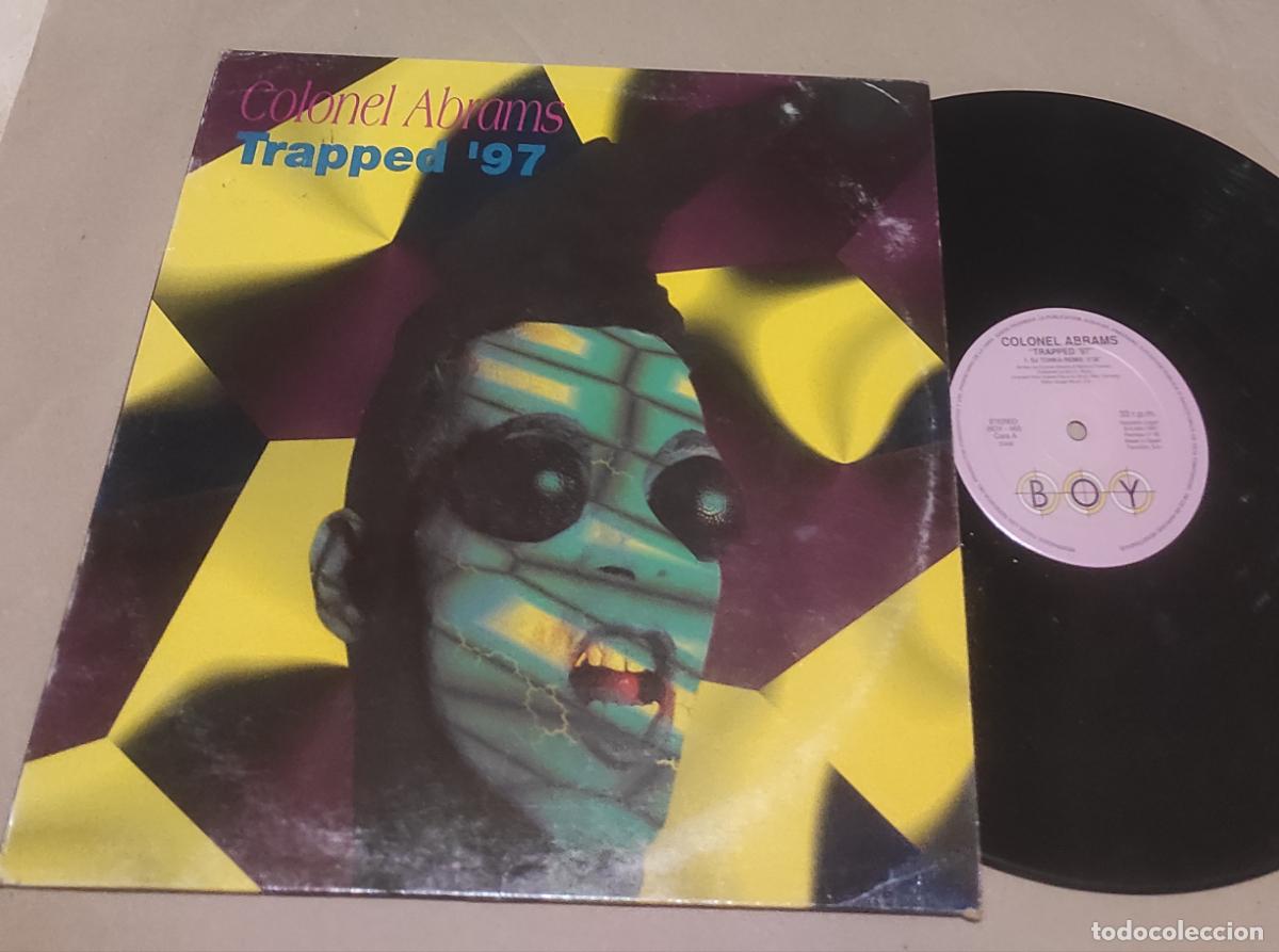 Discos de vinilo: Colonel Abrams &ndash; Trapped '97-MAXI- ESPA&Ntilde;A- 33 RPM