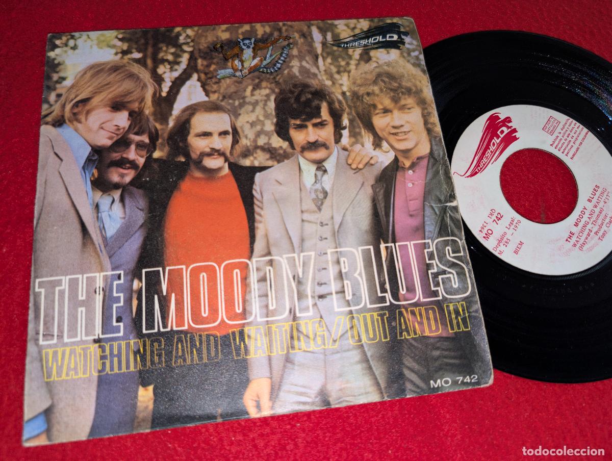 Discos de vinilo: THE MOODY BLUES Watching and waiting/Out and in 7'' SINGLE 1970 Treshold ESPA&Ntilde;A SPAIN