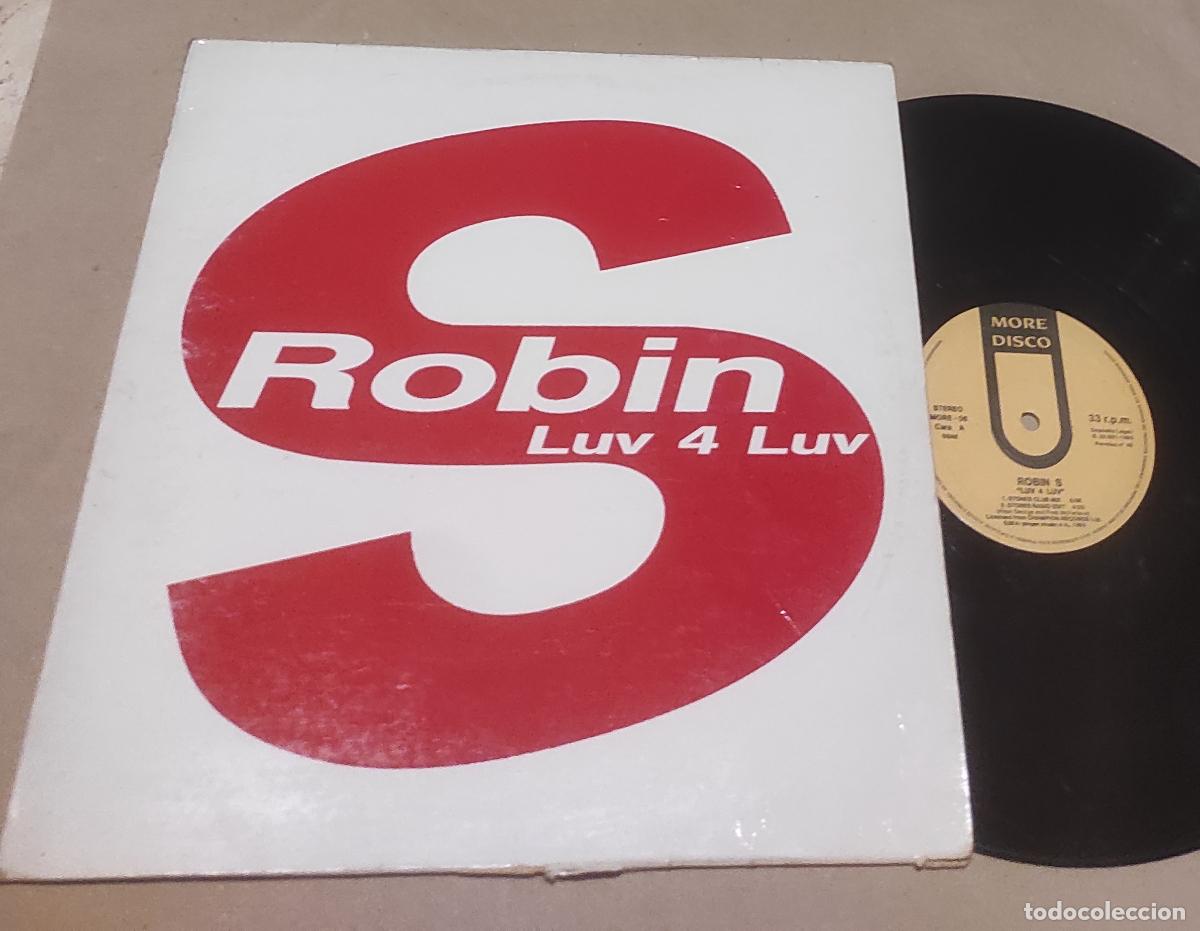Discos de vinilo: ROBIN S - LUV 4 LUV -MAXI-ESPA&Ntilde;A-