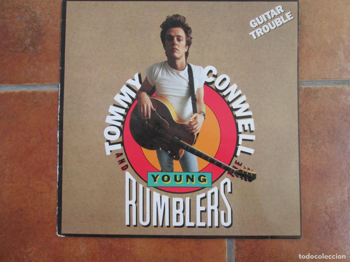 Discos de vinilo: TOMMY CONWELL & THE YOUNG RUMBLERS - Guitar Trouble. LP, ed espa&ntilde;ola 12&rdquo; 1990. Muy buen estado VG+