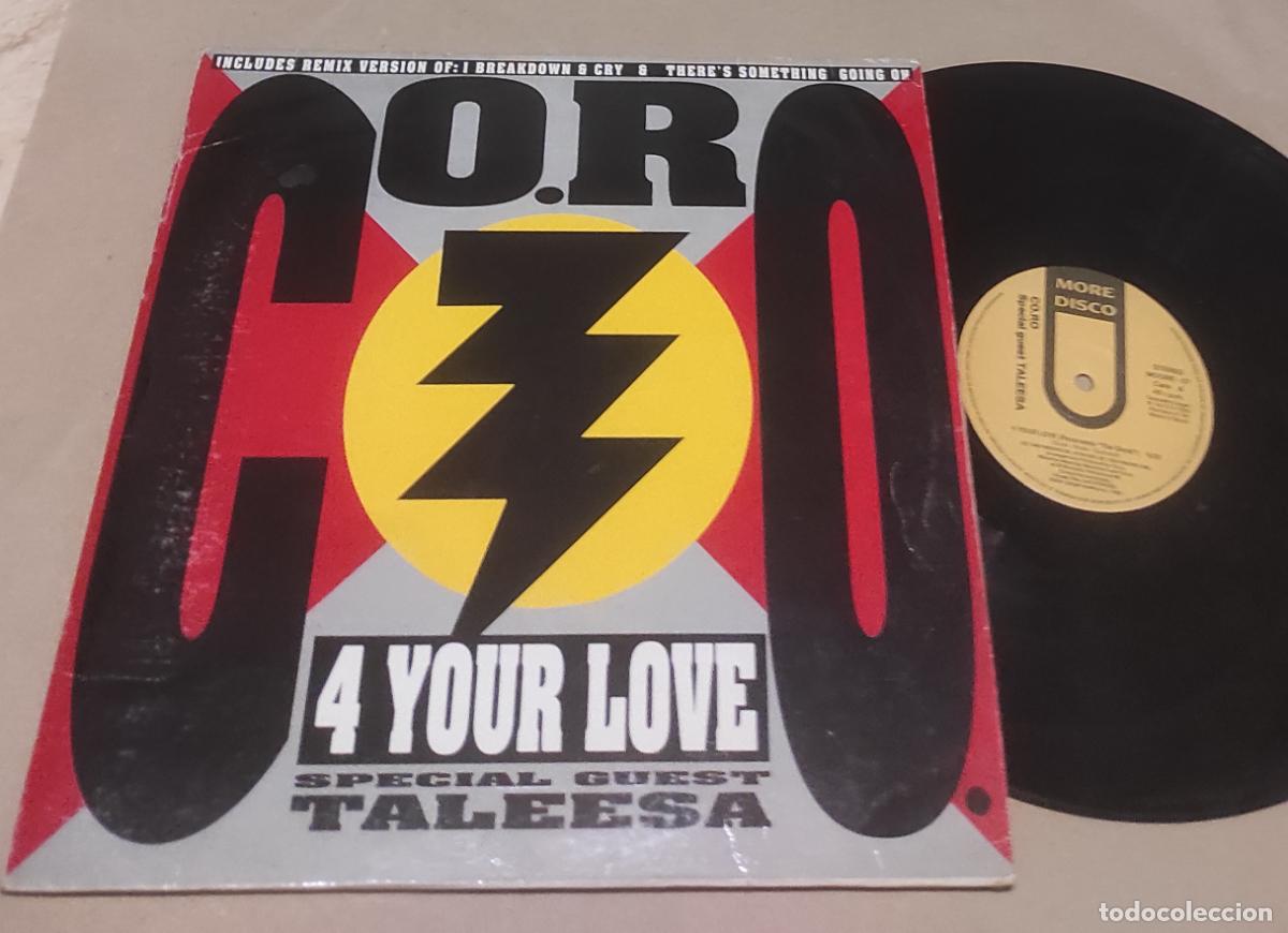 Discos de vinilo: CO.RO - 4 YOUR LOVE -TALEESA- MAXI - Foto 1