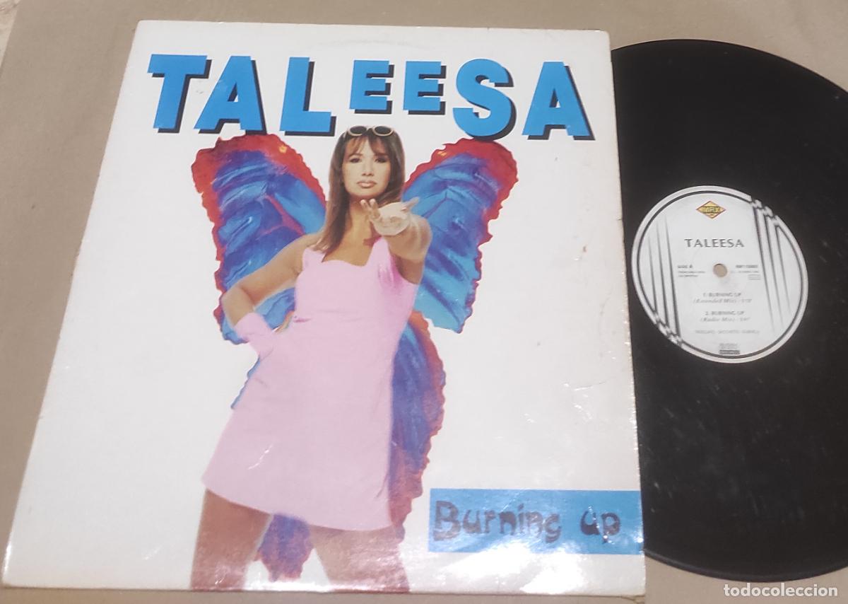 Discos de vinilo: TALEESA - BURNING UP -MAXI- ESPA&Ntilde;A- - Foto 1