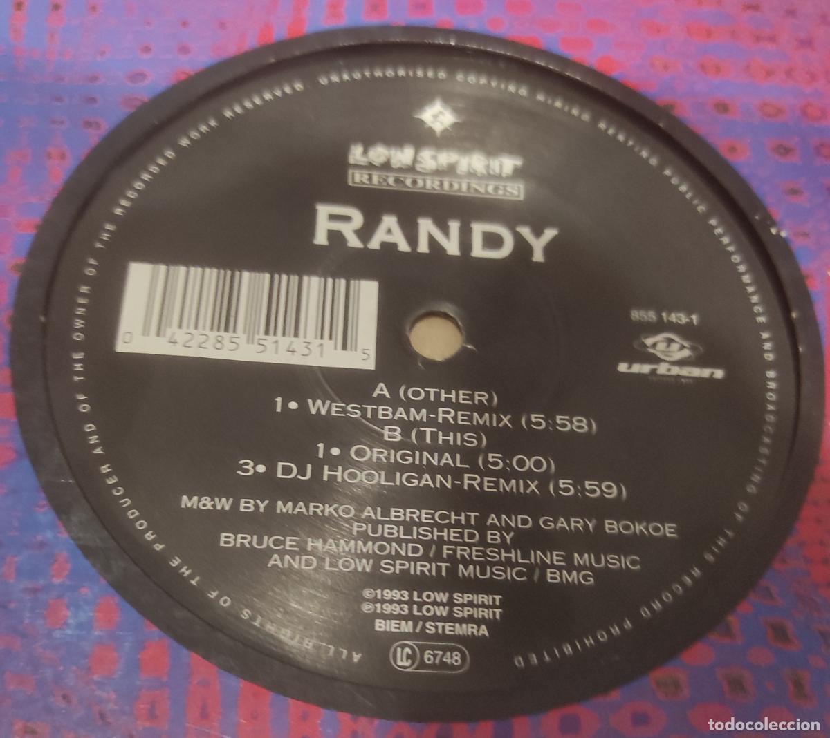 Discos de vinilo: Mark 'Oh &ndash; Randy (Never Stop That Feeling)-MAXI