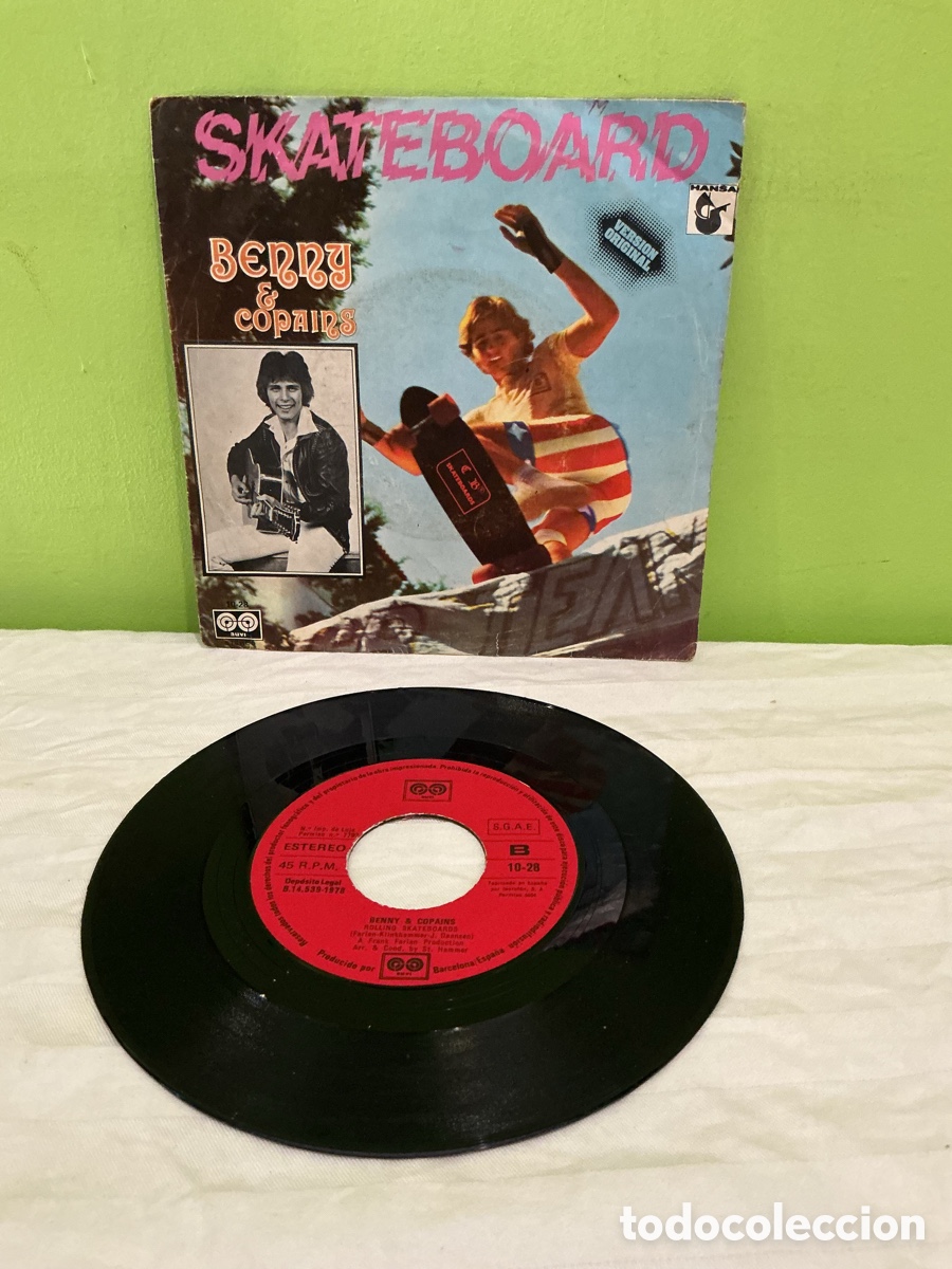 Discos de vinilo: Benny & Copains &ndash; Skateboard &ndash; Single vinilo 1978 - Foto 3