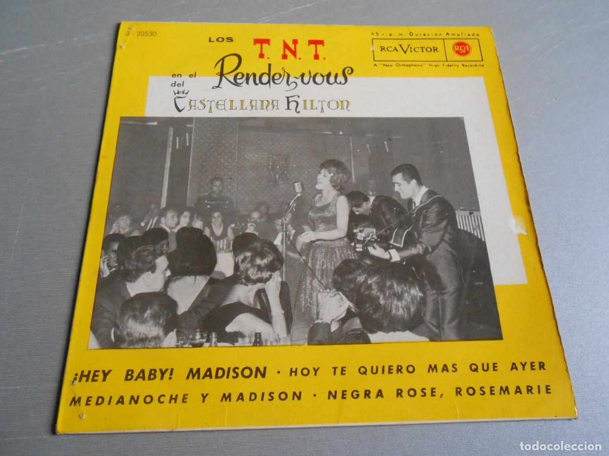 Discos de vinilo: T. N. T. LOS - RENDEZ - VOUS, EP, &iexcl; HEY BABY ! MADISON + 3, A&Ntilde;O 1962, RCA VICTOR 3-20.530