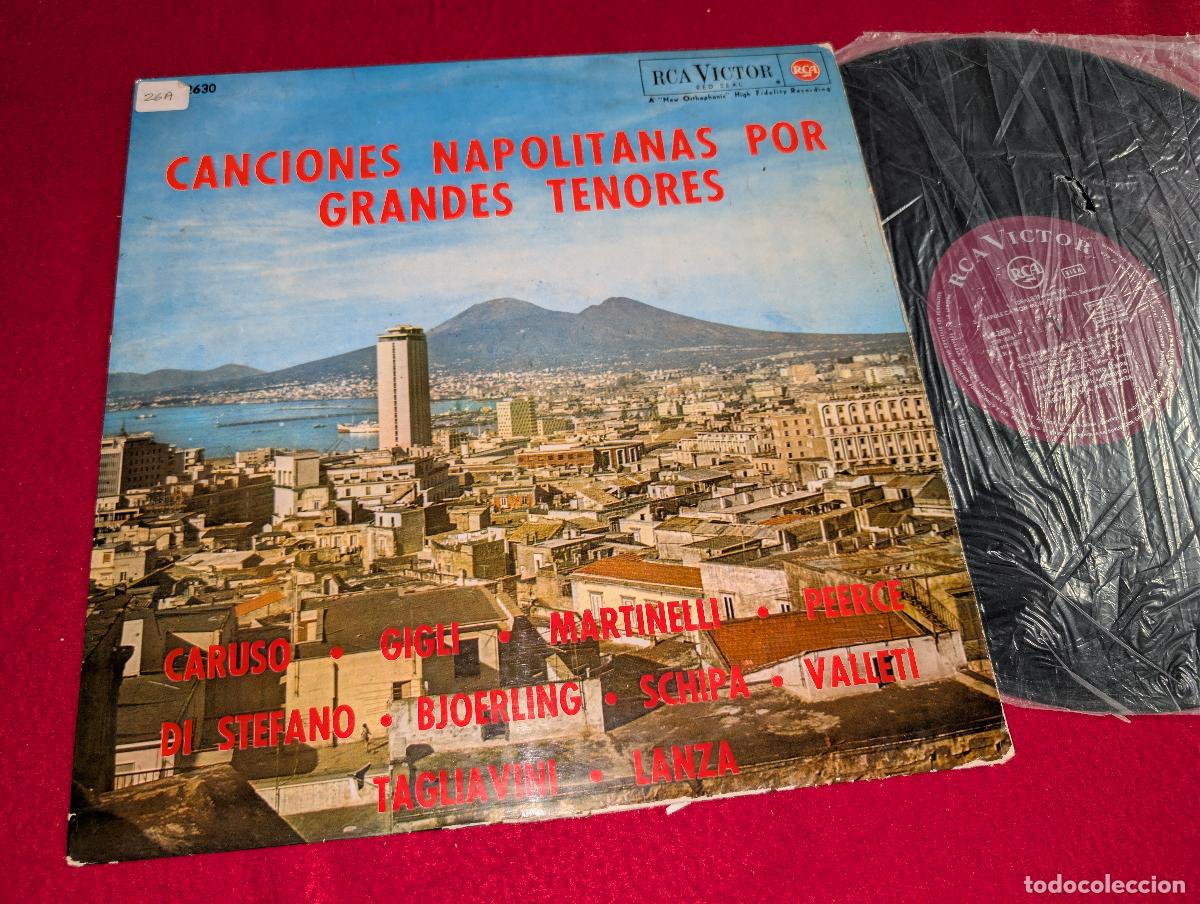 Discos de vinilo: CANCIONES NAPOLITANAS GRANDES TENORES Caruso+Gigli+Peerce+Lanza++ LP 1964 RCA ESPA&Ntilde;A SPAIN