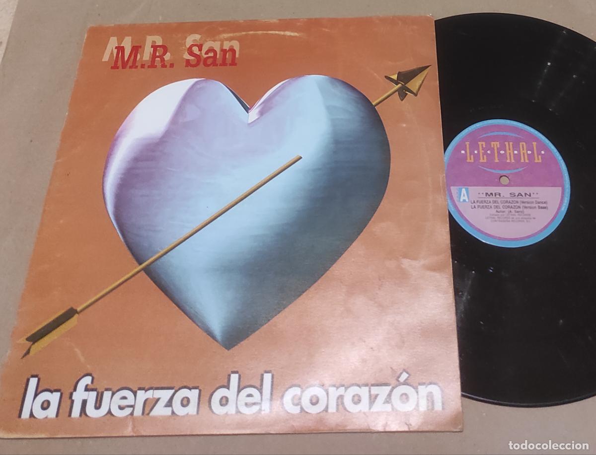 Discos de vinilo: M.R. San &ndash; La Fuerza Del Coraz&oacute;n-MAXI-ESPA&Ntilde;A-