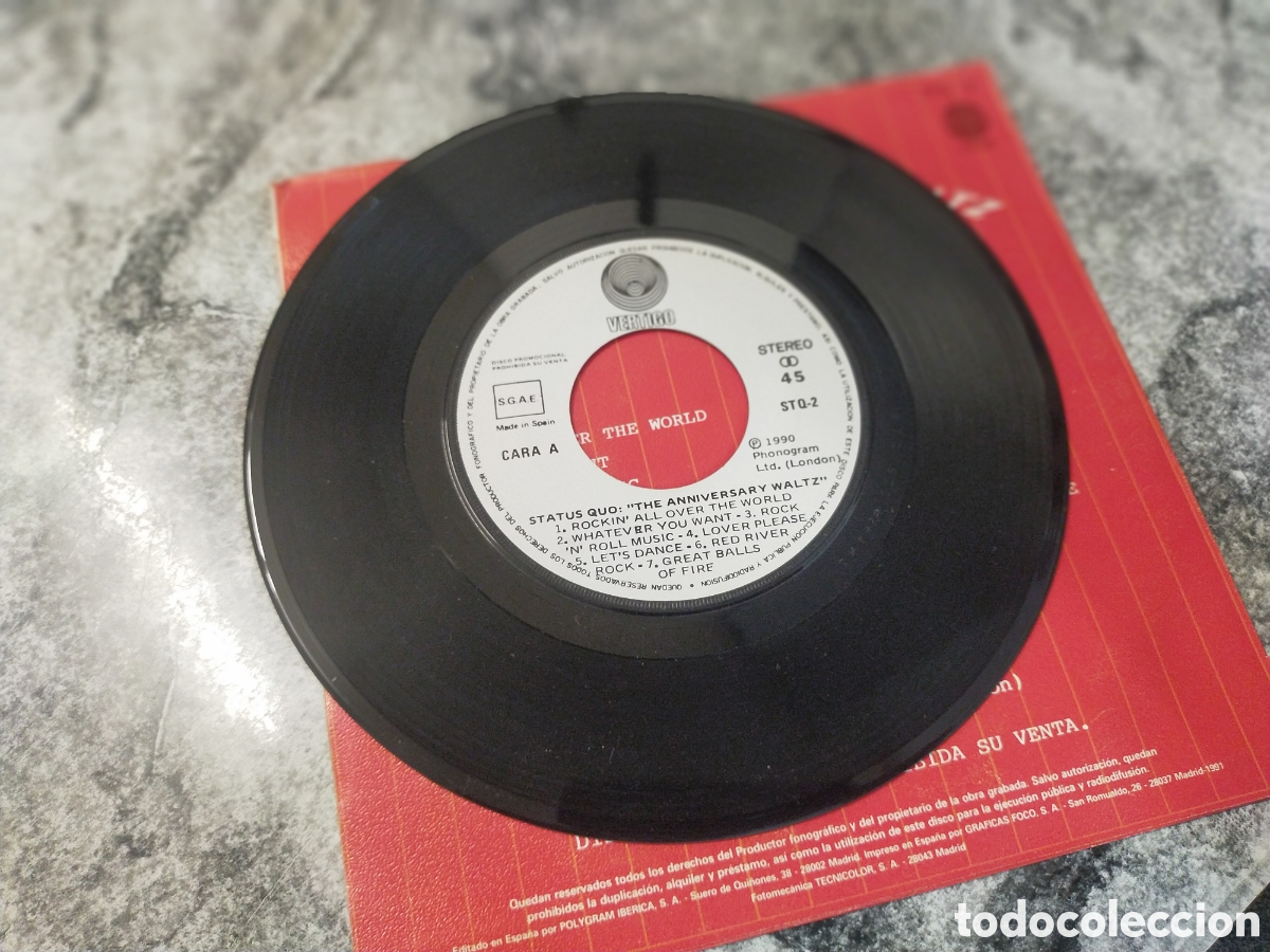 Discos de vinilo: Disco promocional STATUS QUO - Foto 3