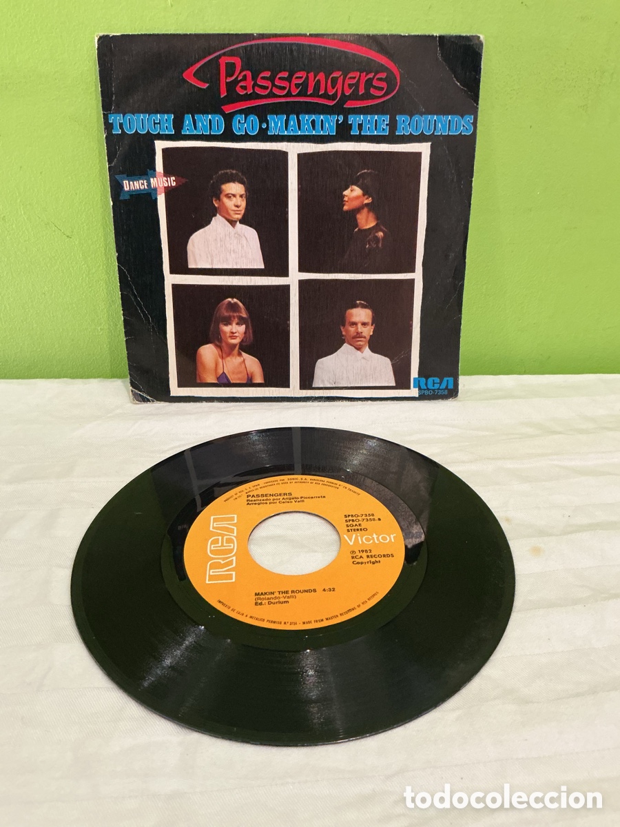 Discos de vinilo: Passengers &ndash; Touch and Go / Makin&rsquo; the Rounds &ndash; Single 1982 - Foto 4