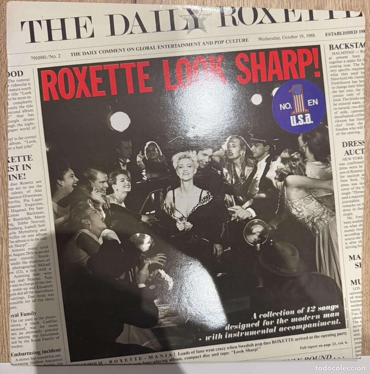 Discos de vinilo: Roxette &ndash; Look Sharp!. Disco vinilo. Edic. Spain. 1988