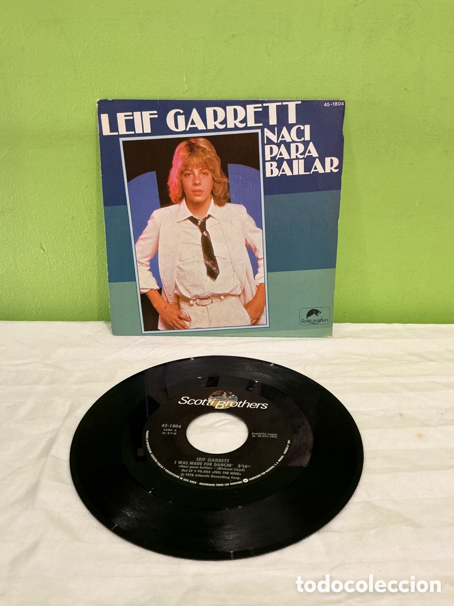 Discos de vinilo: Leif Garrett &ndash; Nac&iacute; para bailar &ndash; Single 1978 - Foto 3