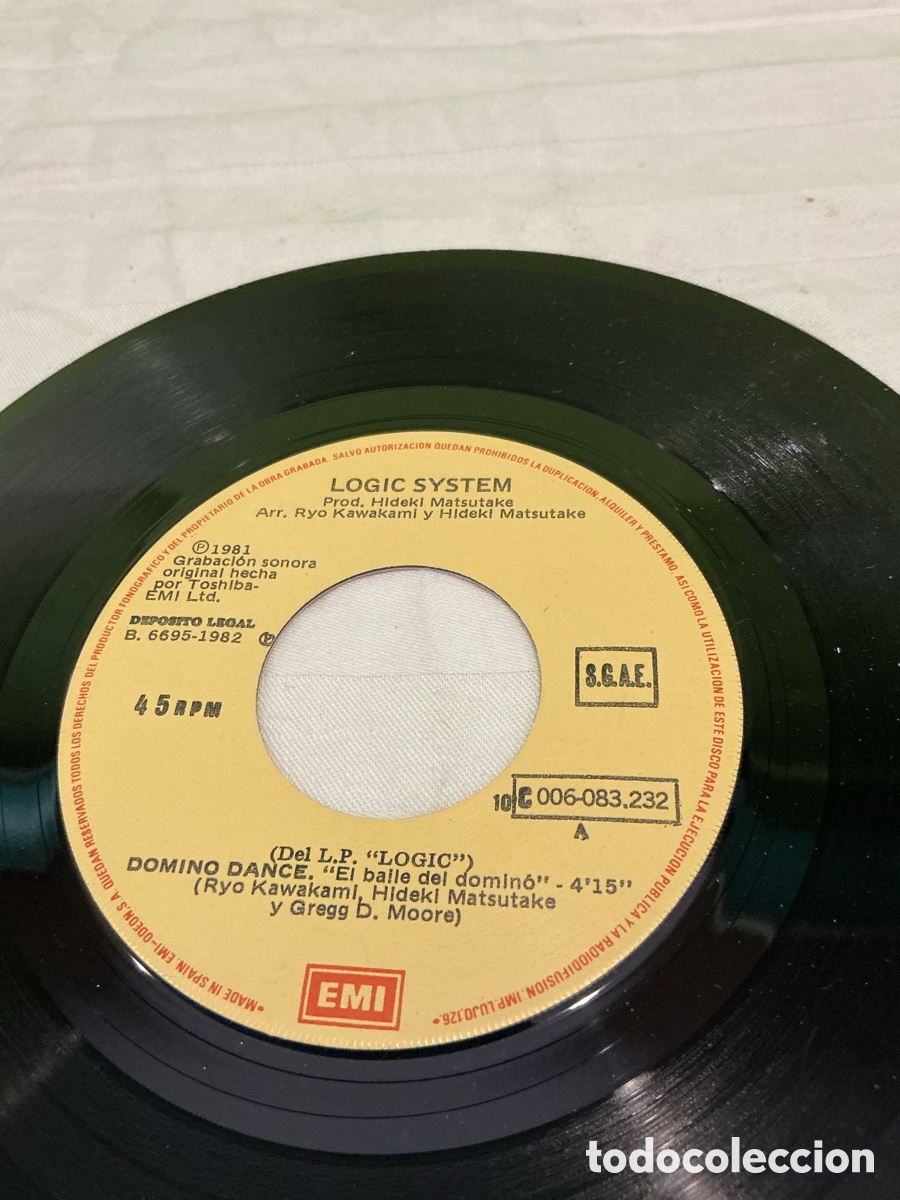 Discos de vinilo: Logic System &ndash; El baile del domin&oacute; &ndash; Single 1982 - Foto 4