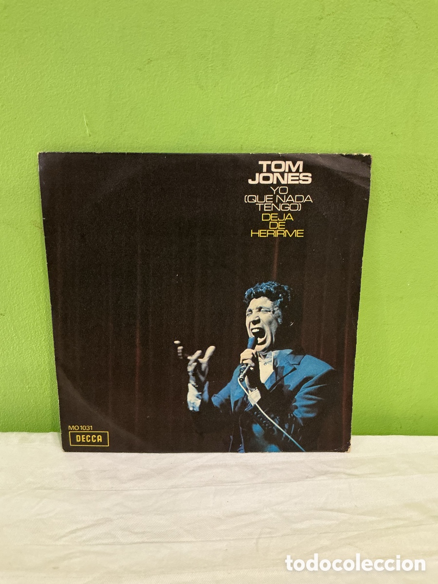 Discos de vinilo: Tom Jones &ndash; Yo (que nada tengo) &ndash; Single 1970 - Foto 2
