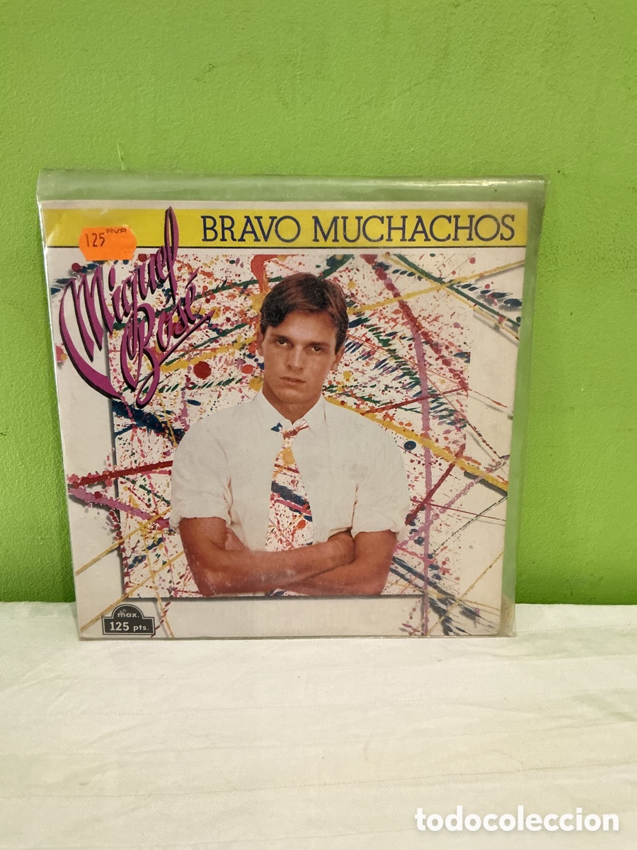 Discos de vinilo: Miguel Bos&eacute; &ndash; Bravo muchachos &ndash; Single 1982 - Foto 2
