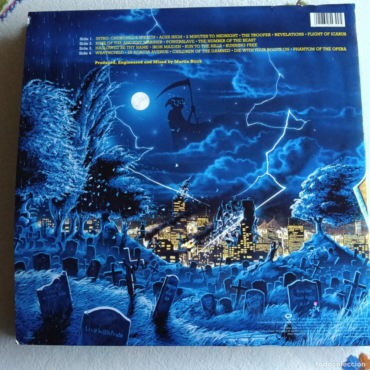 Discos de vinilo: IRON MAIDEN &rdquo;LIVE AFTER DEATH&rdquo; DOBLE LP. - Foto 2