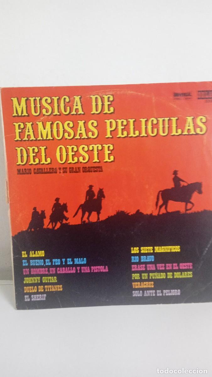 Discos de vinilo: M&Uacute;SICA DE FAMOSAS PEL&Iacute;CULAS DEL OESTE Mario Caballero y su gran Orquesta