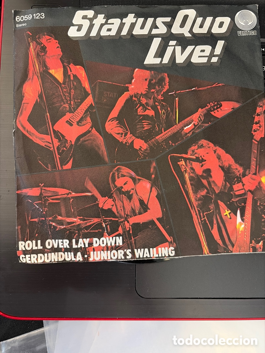 Discos de vinilo: STATUS QUO - ROLL OVER LAY DOWN + GERDUNDULA SINGLE GERMANY
