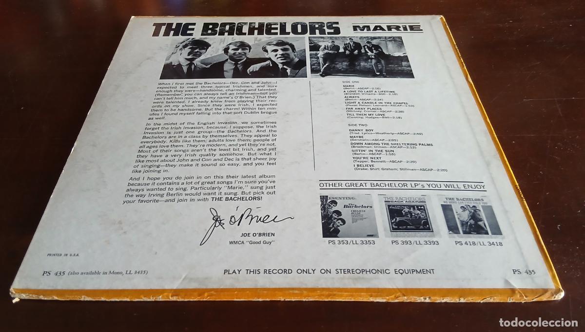 Discos de vinilo: THE BACHELORS - MARIE - LP - 1965 - Foto 2