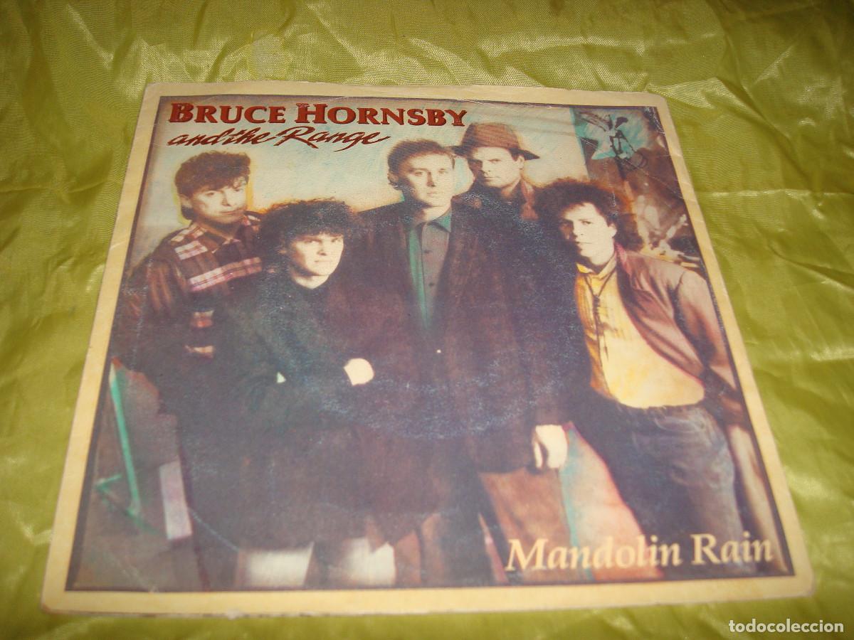 Discos de vinilo: BRUCE HORNSBY AND THE RANGE. MANDOLIN RAIN / THE RED PLAINS. RCA, 1986(#)