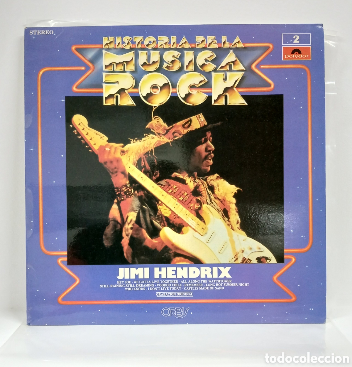 Discos de vinilo: JIMI HENDRIX &rdquo;HISTORIA DE LA MUSICA ROCK&rdquo; LP. COMP. SPAIN. 1982 (VINILO NM, COMO NUEVO)