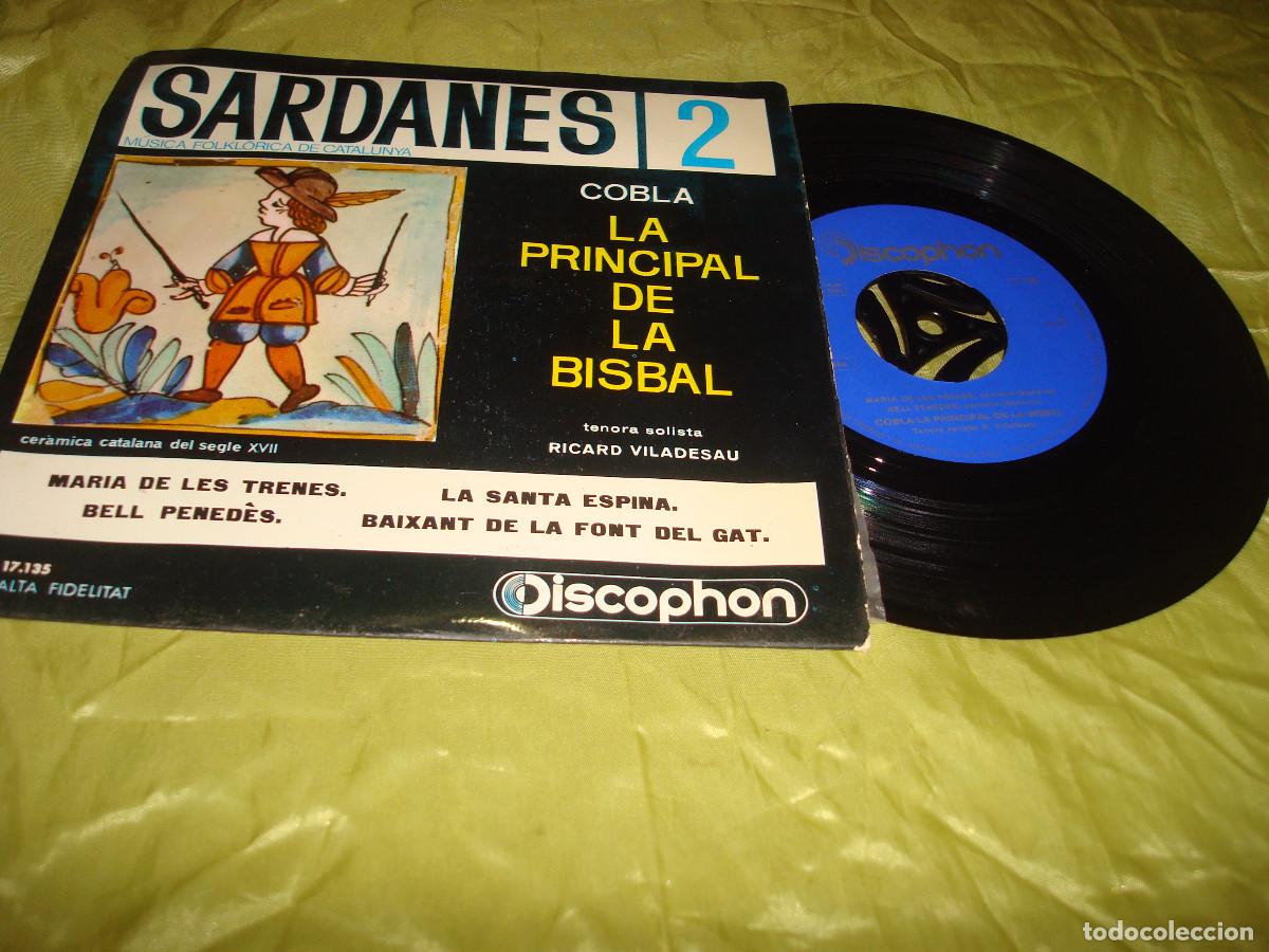 Discos de vinilo: COBLA LA PRINCIPAL DE LA BISBAL. SARDABES 2. MARIA DE LES TRENES + 3. EP. DISCOPHON, 1961. IMPECABLE