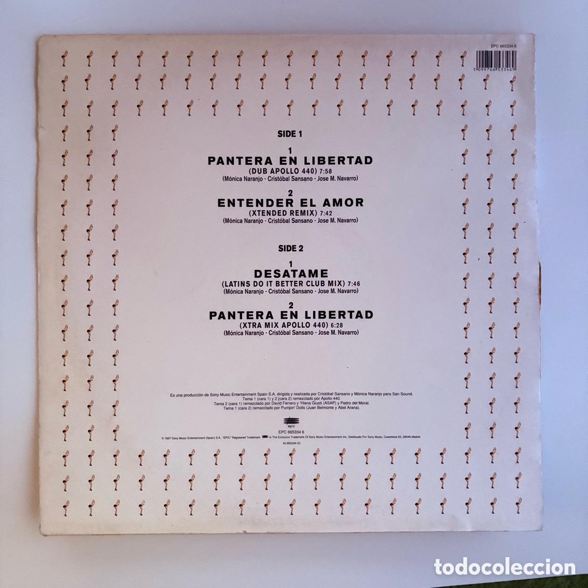 Discos de vinilo: Maxi 12&rsquo;&rsquo; monica naranjo remixes de 1997 - Foto 2
