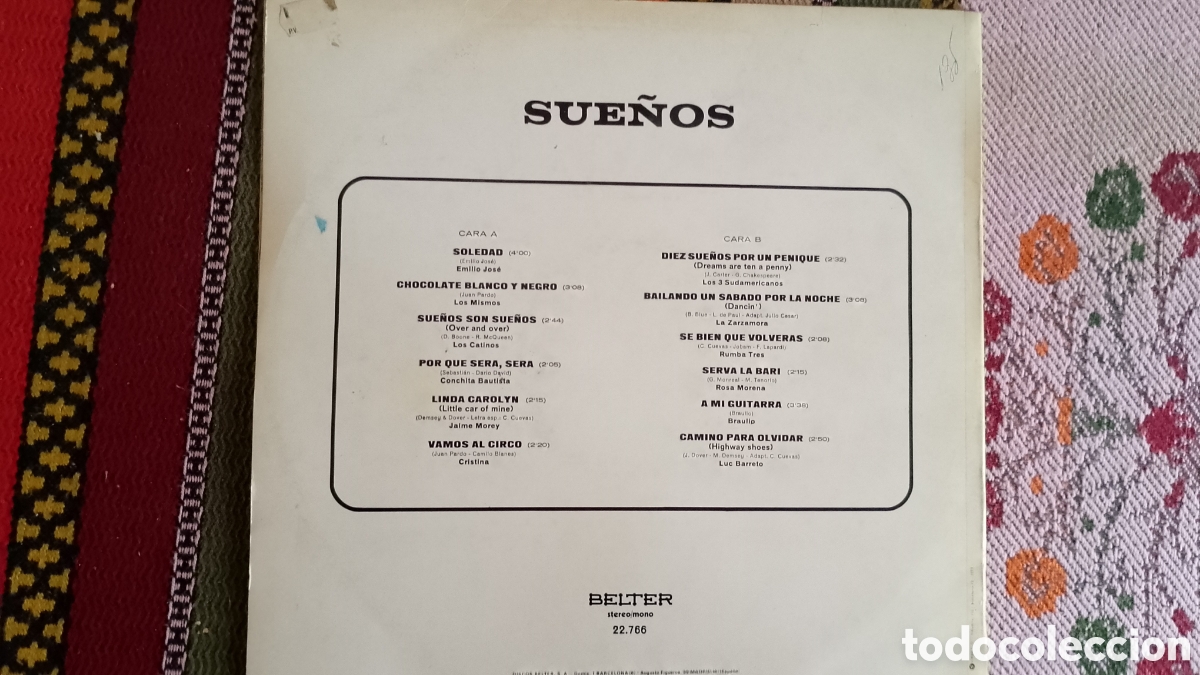 Discos de vinilo: Sue&ntilde;os canciones rom&aacute;nticas - Foto 2
