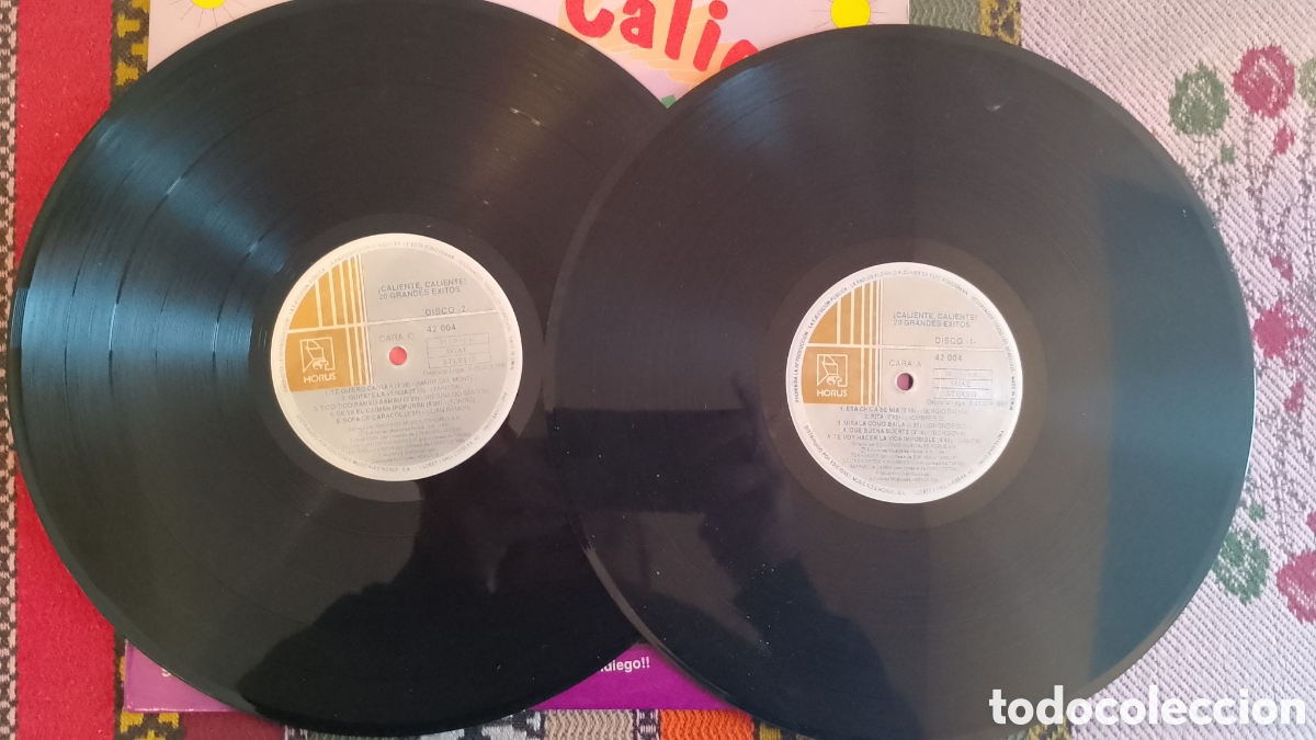 Discos de vinilo: Caliente caliente 20 super exitos - Foto 4