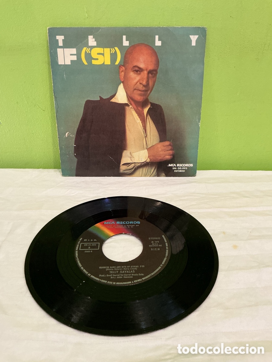 Discos de vinilo: Telly Savalas &ndash; If (S&iacute;) &ndash; Single vinilo 1975 - Foto 3