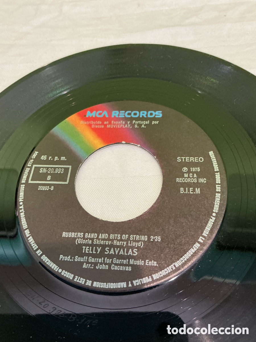 Discos de vinilo: Telly Savalas &ndash; If (S&iacute;) &ndash; Single vinilo 1975 - Foto 4