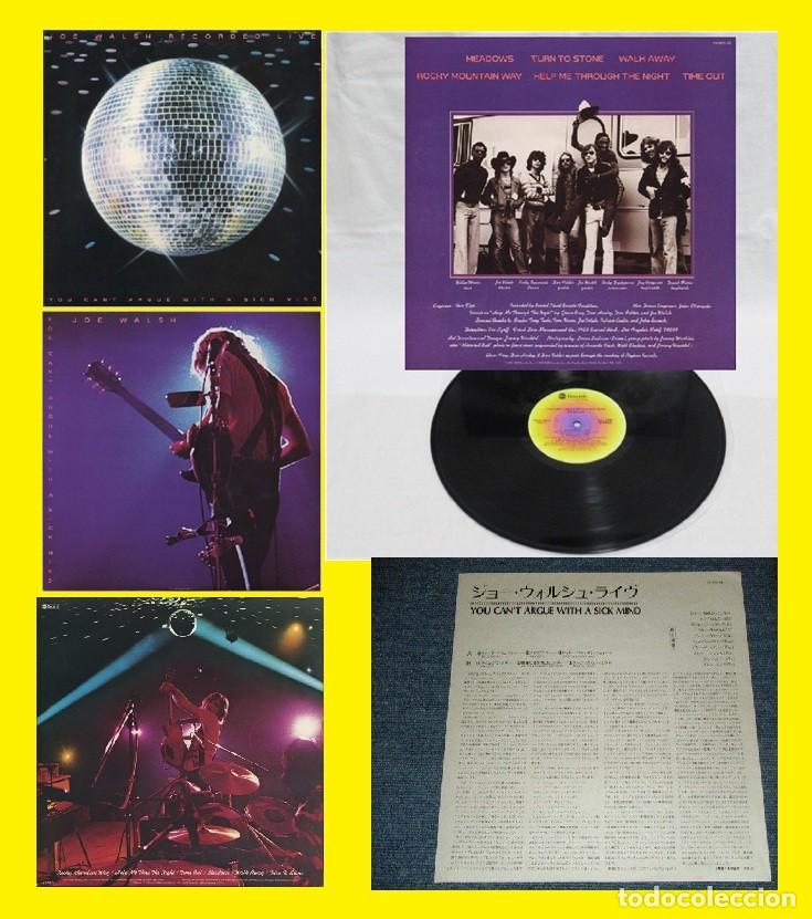Discos de vinilo: eagles, joe walsh,You Can't Argue With A Sick 76 ROCKY MOUNTAIN WAY, JAPAN EDT + INSER + ENCARTE, EX