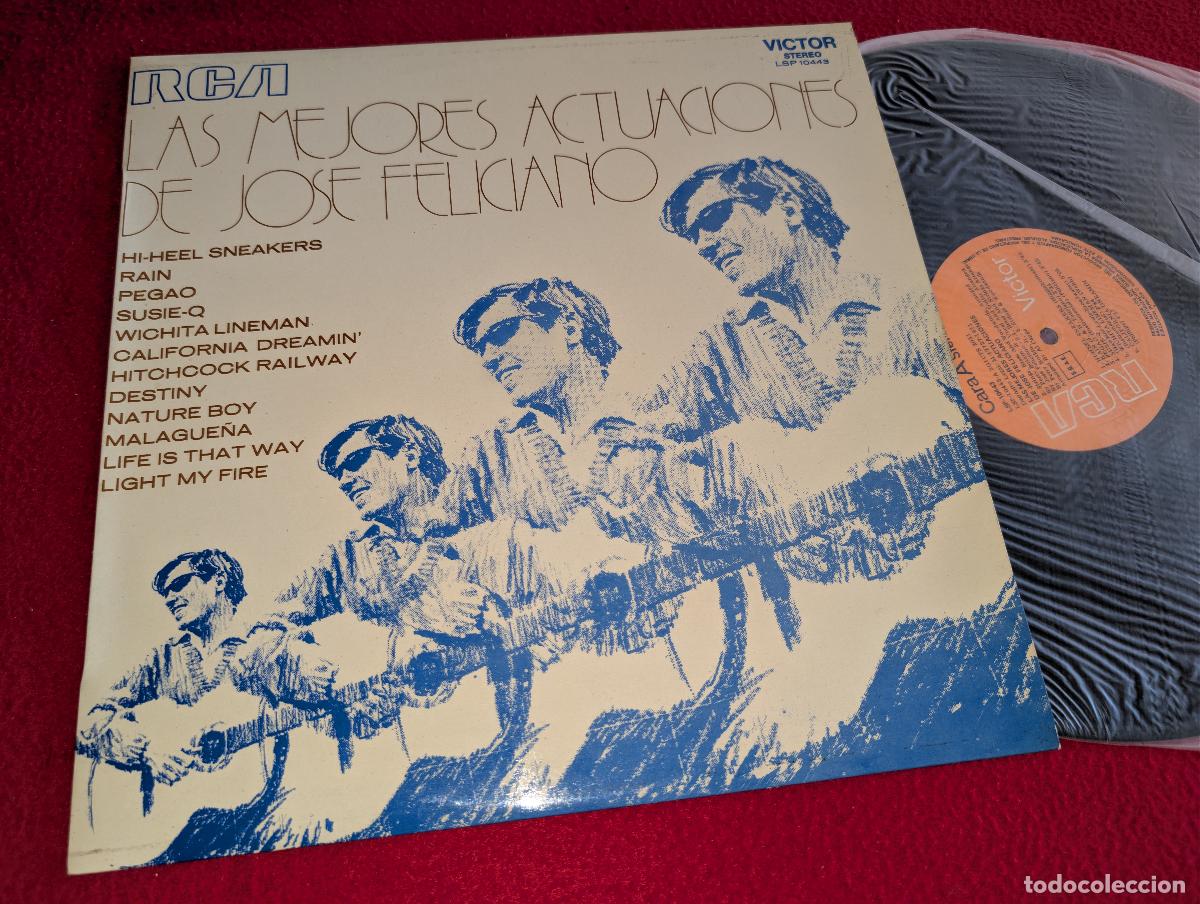 Discos de vinilo: JOSE FELICIANO Las mejores actuaciones de Jose Feliciano LP 1971 RCA Victor ESPA&Ntilde;A SPAIN EX