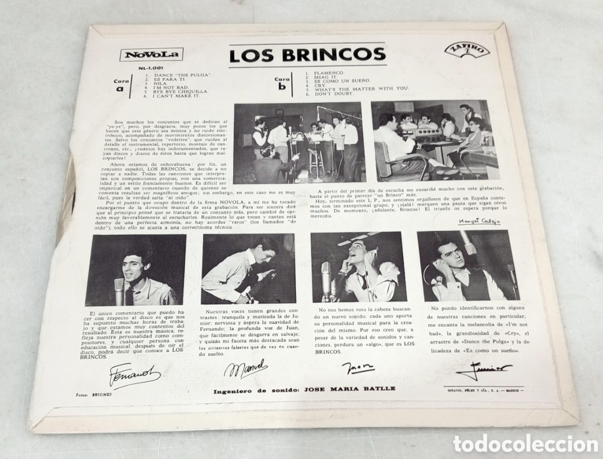 Discos de vinilo: LP VINILO (Los Brincos) 1964 - Foto 4