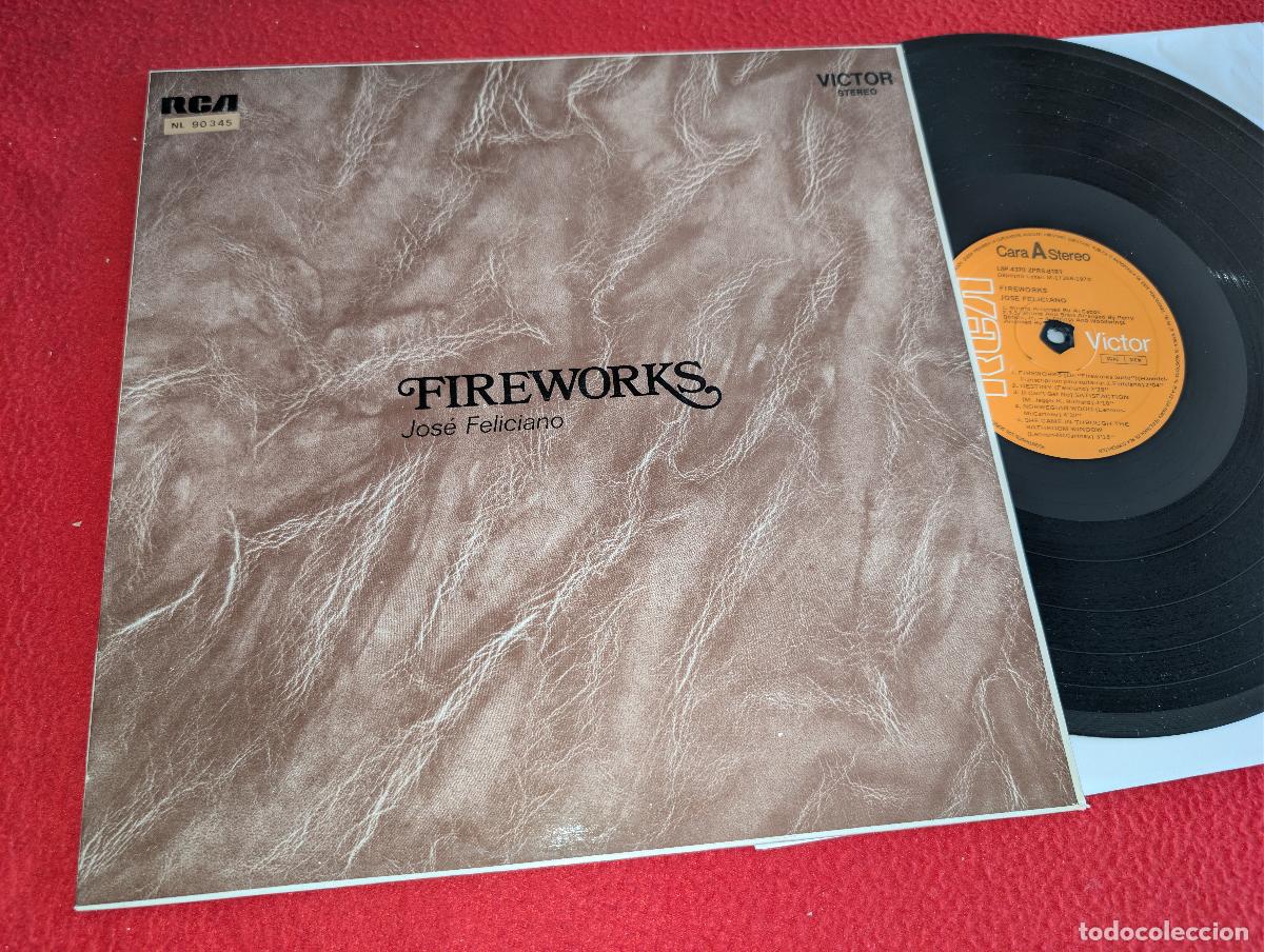 Discos de vinilo: JOSE FELICIANO Fireworks LP 1989 RCA Victor ESPA&Ntilde;A SPAIN