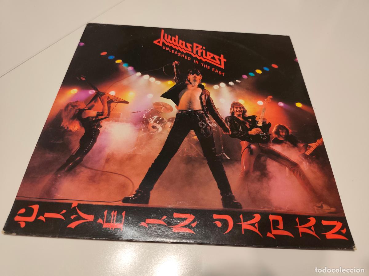 Discos de vinilo: Judas Priest &ndash; Unleashed In The East (Live In Japan)- (1985) LP disco vinilo